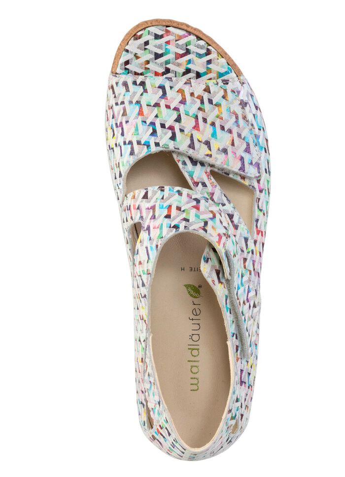 Ranger-sandaal van effectief bedrukt nubuckleer 