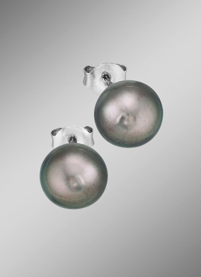 Oorknopjes met Tahiti-cultuurparels 