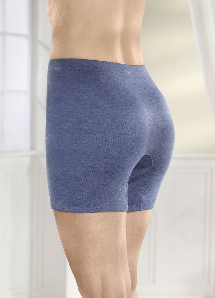 Tweepack Permatherm lange broeken JEANSBLAUW GEMÊLEERD