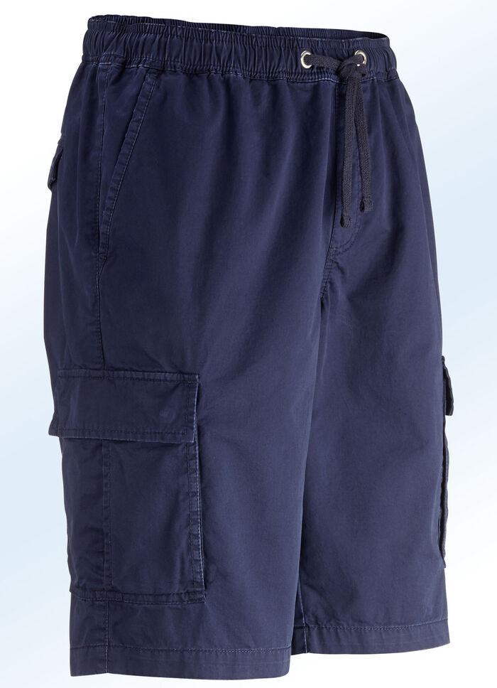 Bermuda met cargozakken in 3 kleuren MARINE