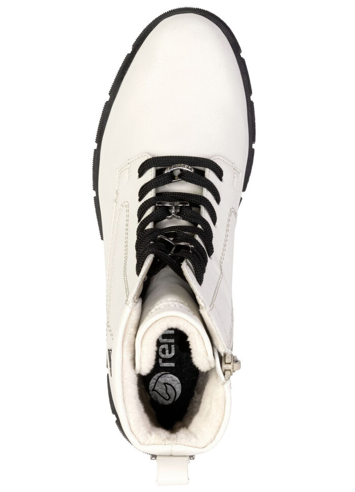 Remonte, chique dames enkellaarsjes, winterschoenen, breedte G, met rits NATURWEISS