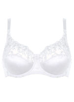 Naturana two-pack beugelbeha met tule borduursel op de voorkant 2X WIT