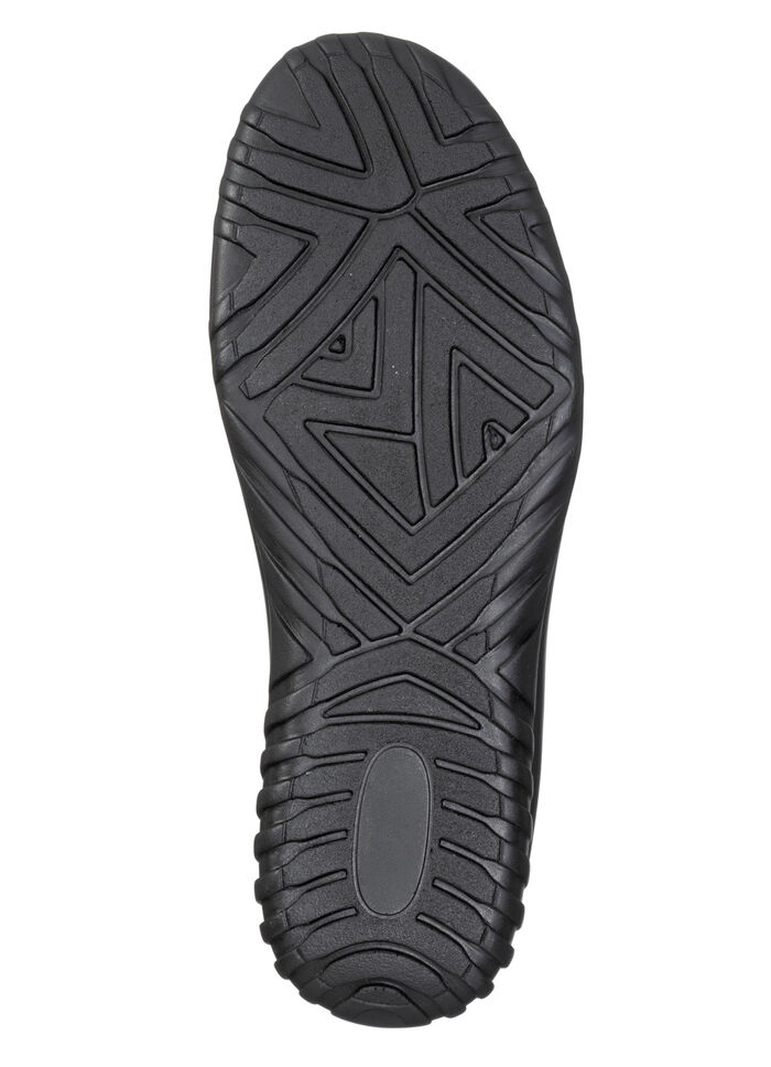 ELENA EDEN, comfortabele dames veterschoenen, breedte H, met uitneembaar voetbed ZWART