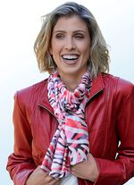 Sjaal met fantasiedessin 