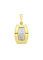 Moderne hanger met diamant 