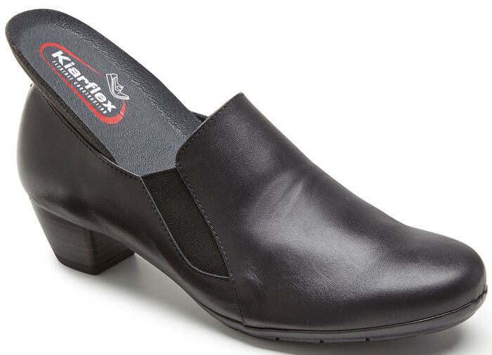 ELENA EDEN, elegante dames trotteur, breedte G, met uitneembaar voetbed ZWART