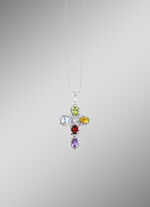 Elegante kruishanger met diamant 