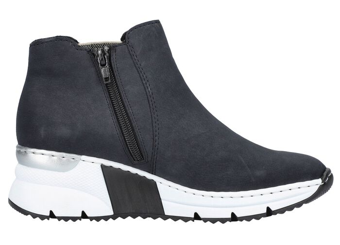 Rieker, modieuze dameslaarzen, breedte G, met rits 