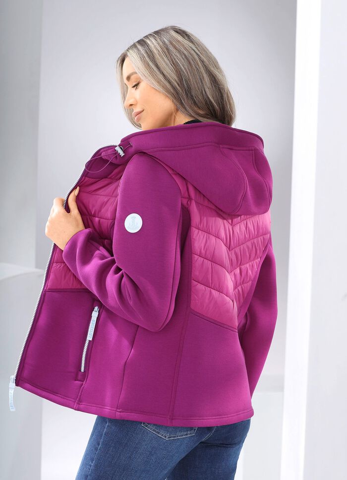 Jas van een materiaalmix 