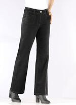 Wijde corduroy broek ZWART