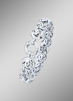 Zware koninklijke kettingarmband met sieradenveerring 