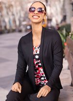 Overhemd in afgeronde jasjelook 