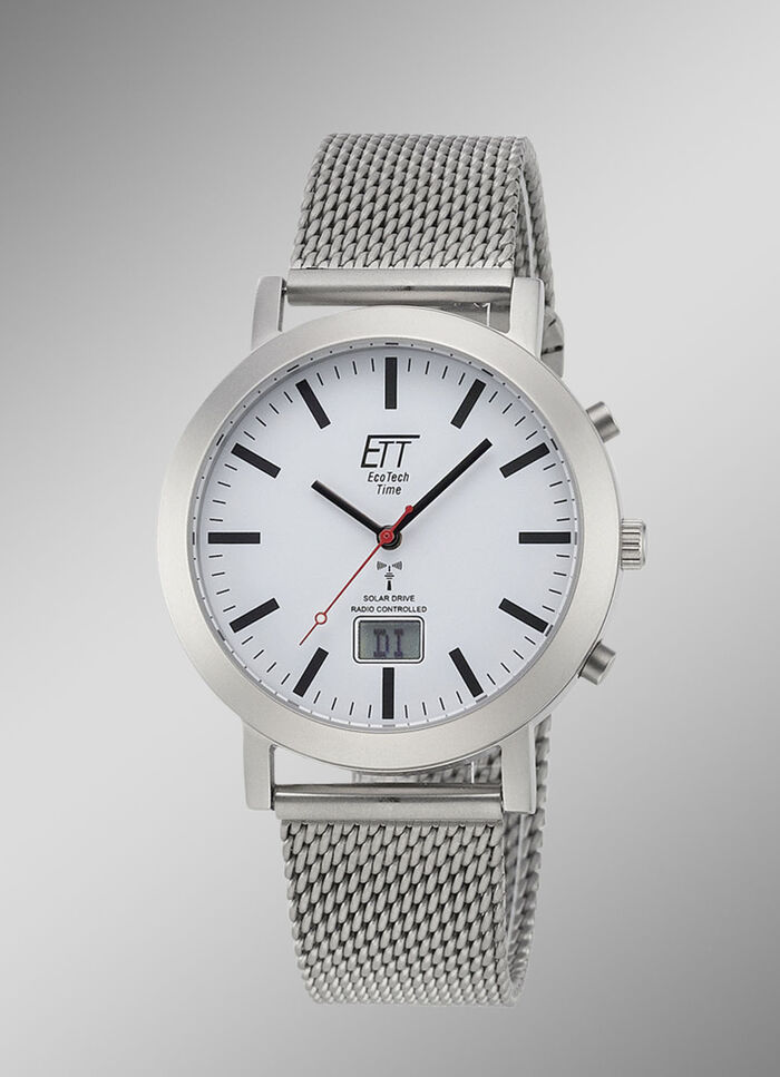 Radiogestuurd partnerhorloge met zonne-energie 