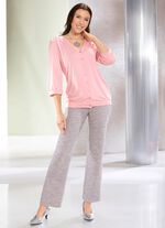 Subtiel glanzende broek 