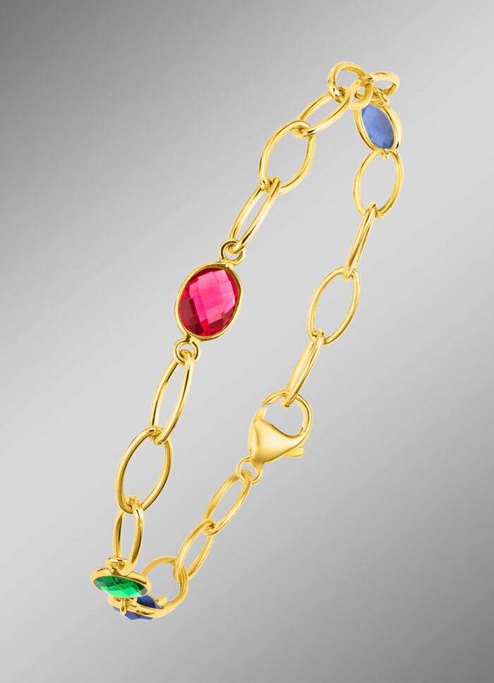 Kleurrijke elegantie: armband met kwarts in verschillende kleuren 