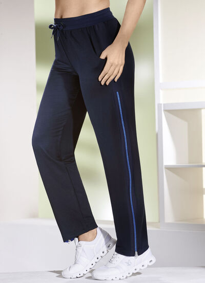 Casual broek met rits 