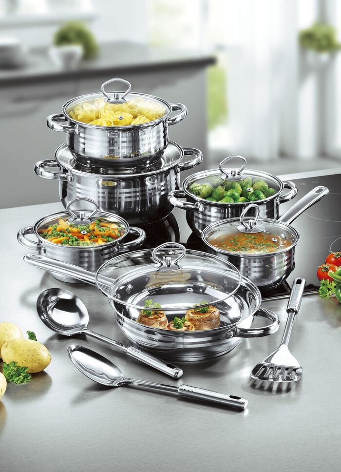 Kookpottenset, 15-delig 