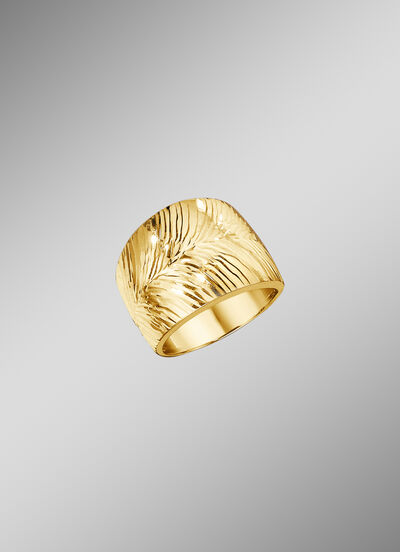 Damesring met diamantcoating 