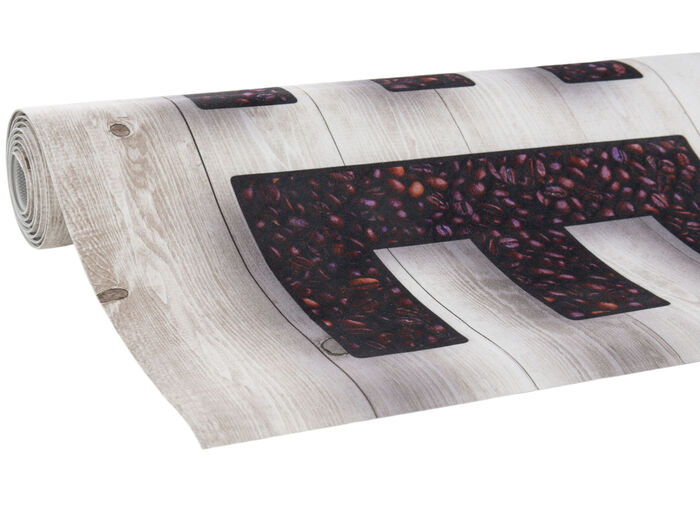 Onderhoudsvriendelijke en slijtvaste keukenloper CRÈME-BRUIN