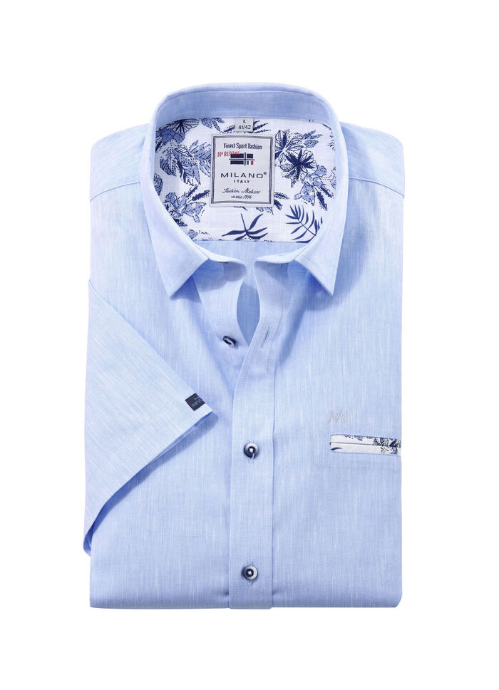 Shirt van "Milano Italy" in 2 kleuren BLEU MELIERT