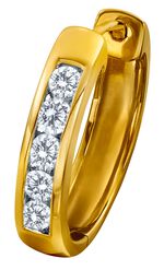 Creoolse oorbellen met briljanten 