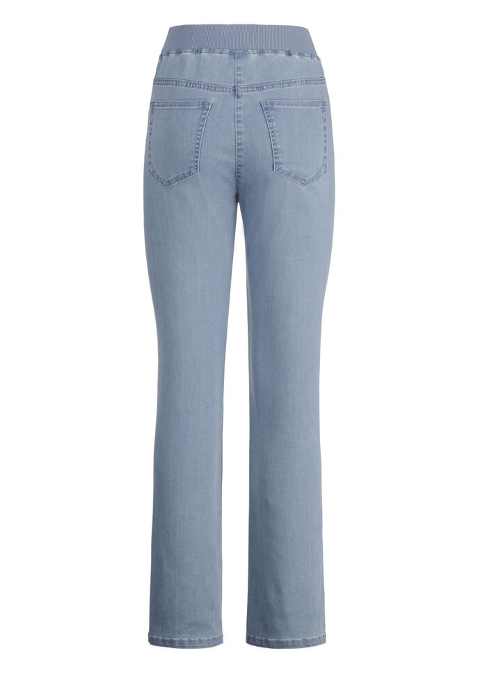 Pull-on-jeans LICHTBLAUW