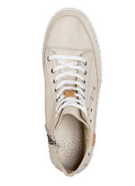 Gemini veterlaarsje met luchtige perforaties en leren applicaties BEIGE