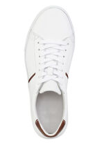 GINO GALANTE sneakers gemaakt van rundnappaleer WIT-BRUIN