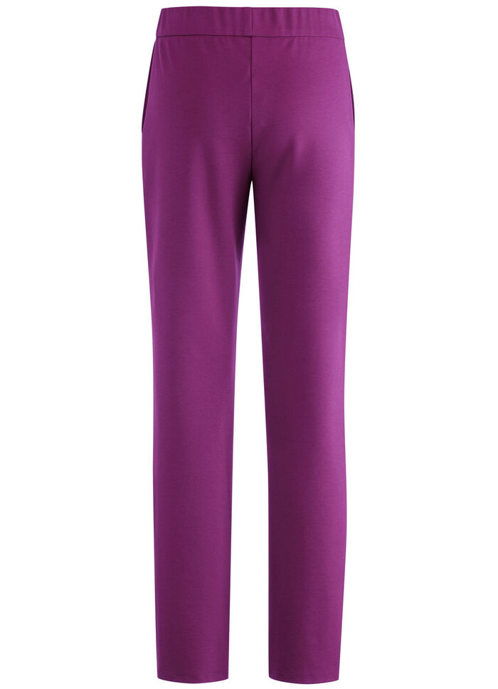 Comfortabele pull-on broek FUCHSIA