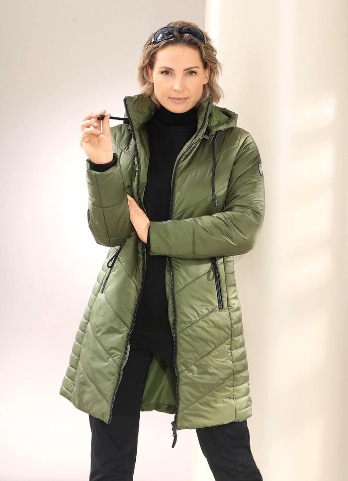 Korte mantel met 2-wegrits 