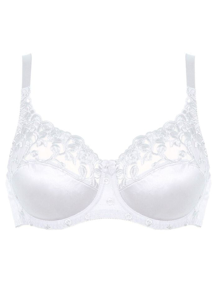 Naturana two-pack beugelbeha met tule borduursel op de voorkant 1X WEISS, 1X SCHWARZ