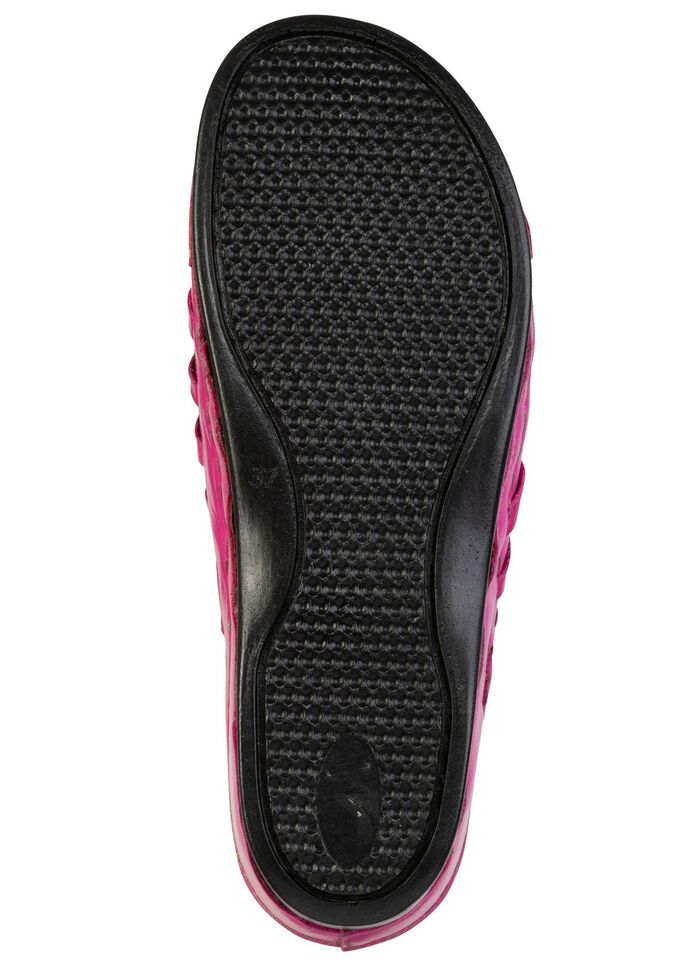 Gemini, zomerklompen voor dames, breedte G, met elastische band PINK