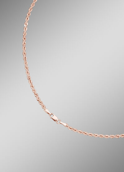 Stijlvolle koordketting in roségoud 