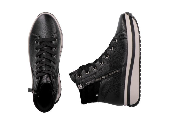 Rieker, trendy dameslaarzen, winterschoenen, met uitneembaar voetbed 