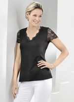 Shirt tuniek met kanten rand 