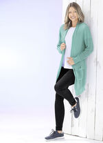 Lang vest in stretchy gestreepte look MUNT