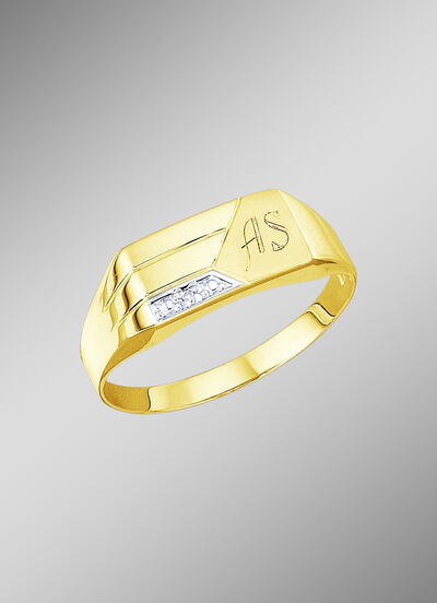 Herenring met diamant 