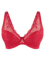 LingaDore beugelbeha met delicate elastische kant ROT
