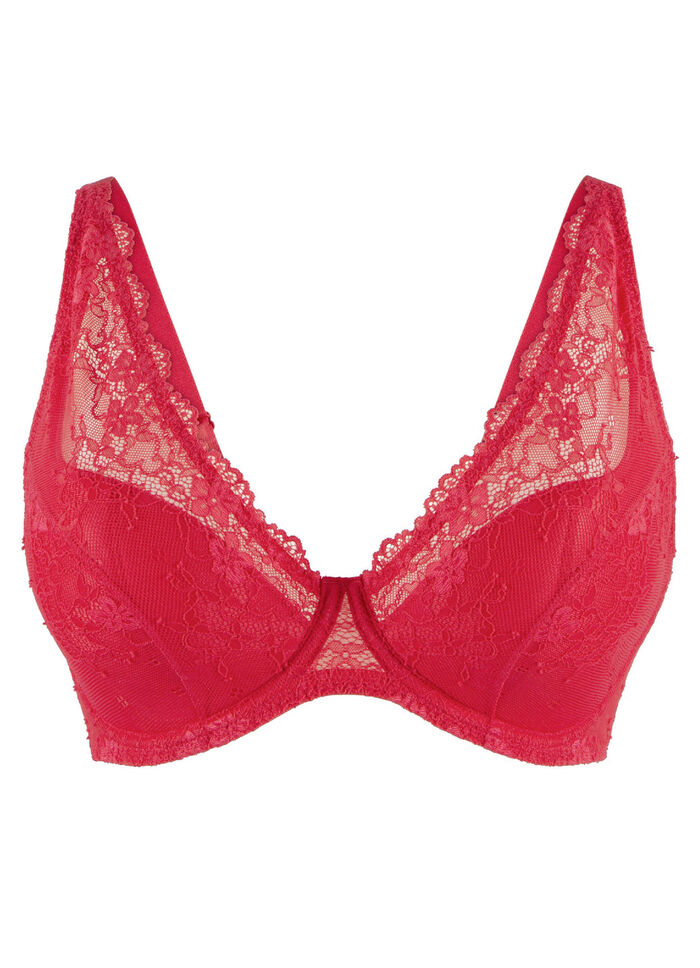 LingaDore beugelbeha met delicate elastische kant ROT