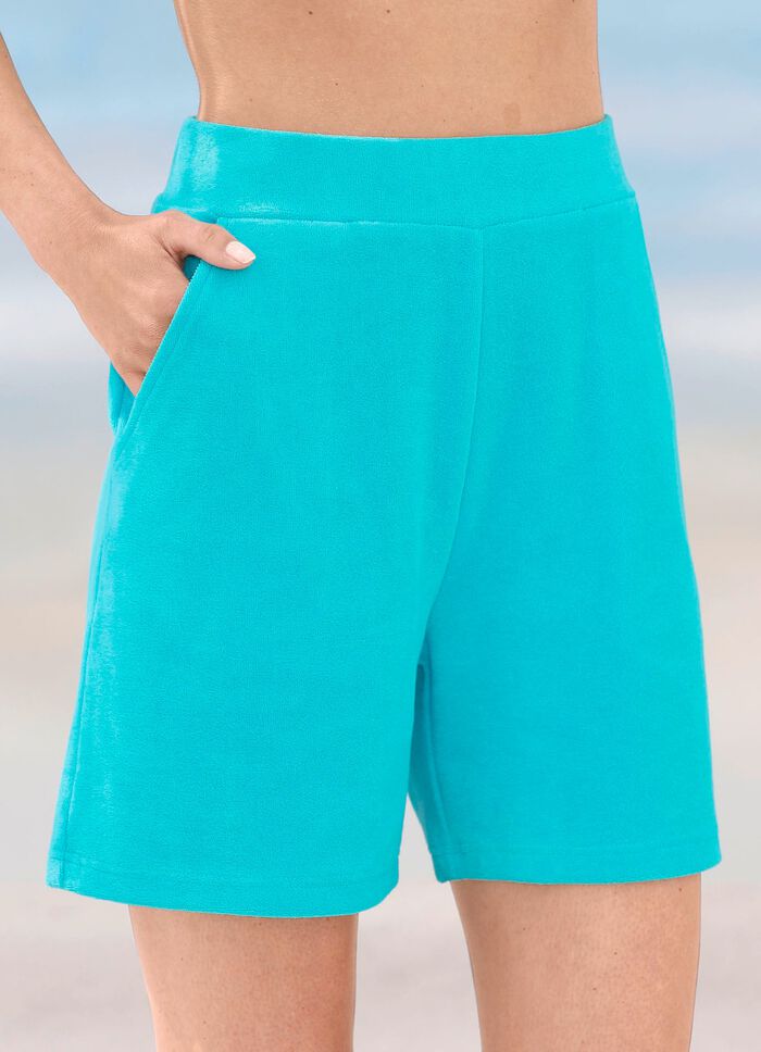 Shorts gemaakt van badstof-stretch 