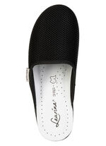 Laurina, duopack, klassieke damespantoffels, breedte G, gemaakt van meshmateriaal 1X BORDEAUX, 1X SCHWARZ