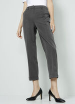 Broek met vaste manchetten ANTHRAZIT