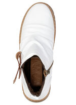 Gemini, modieuze dameslaarzen, breedte G, winterschoenen, met uitneembaar voetbed WIT