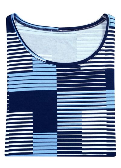 Shirt met ronde hals in 3 kleuren 