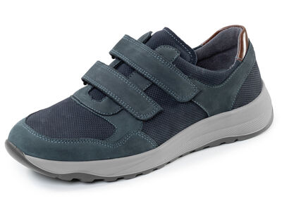 Waldläufer, comfortabele herenpantoffels, breedte K, met uitneembaar voetbed 