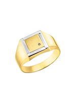 herenring in bicolor design 