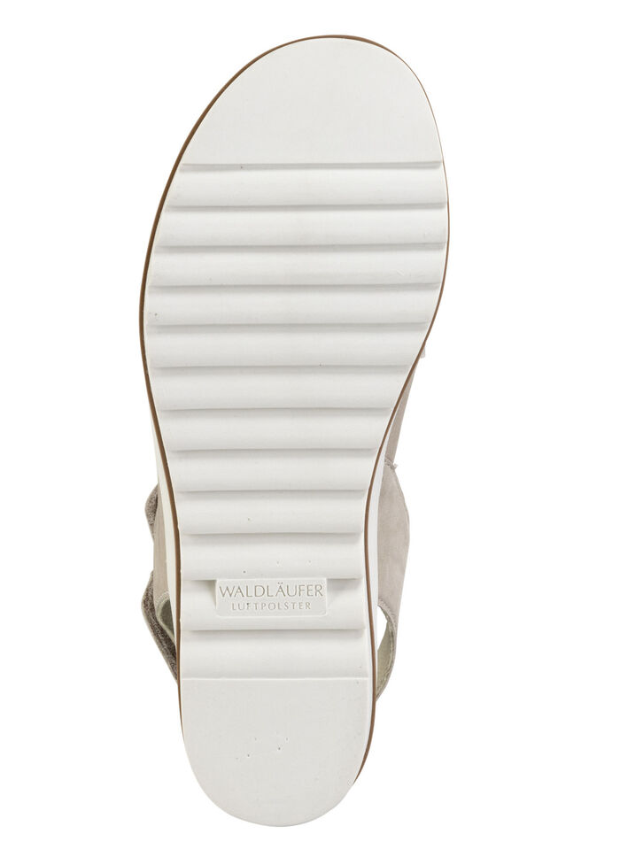 Waldläufer, comfortabele damessandalen, breedte H, met uitneembaar voetbed BEIGE
