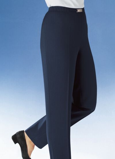 Broek met metalen rand op de tailleband in 8 kleuren 