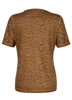 Shirt met mesh-inzetstukken 