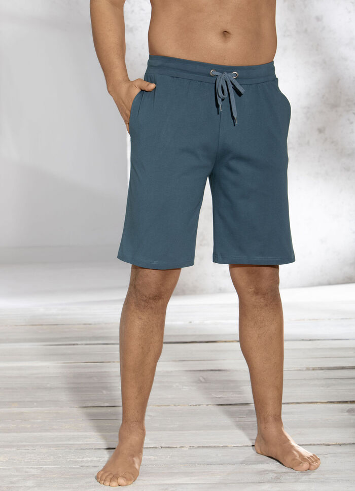 Set van twee slaap- en vrijetijdsbroeken met trekkoord en zijzakken 1 X GERUITE BENZINE, 1 X GEWONE BENZINE